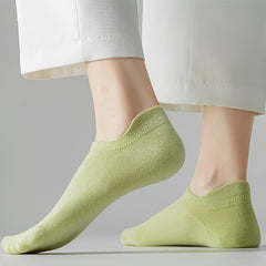 10 Pairs Solid Ankle Socks Soft & Lightweight Low Cut Sports Socks Women's