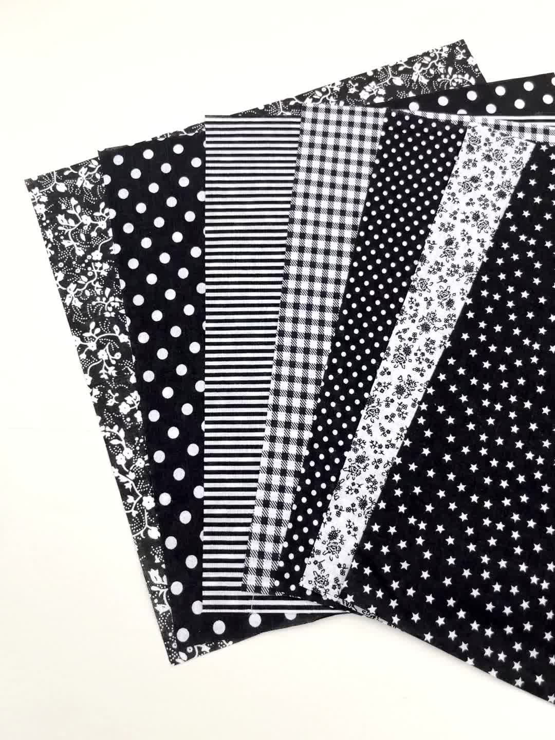 7pcs Cotton Fabric Printed Cloth for Sewing Quilting