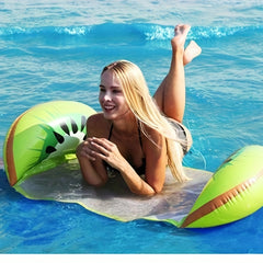 Inflatable Water Hammock with Backrest - Pool Party and Sun Relaxat