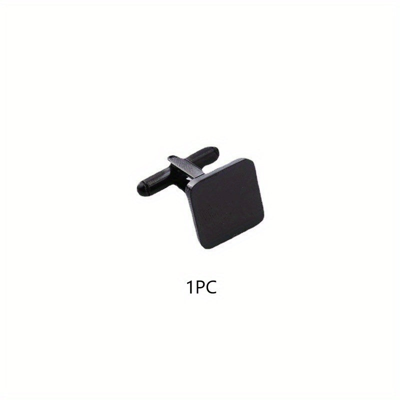 Stainless Steel Square Engraved Cufflinks Men