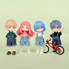 1/12 BJD Doll Short-sleeved Overalls Suit excluding Dolls/Shoes