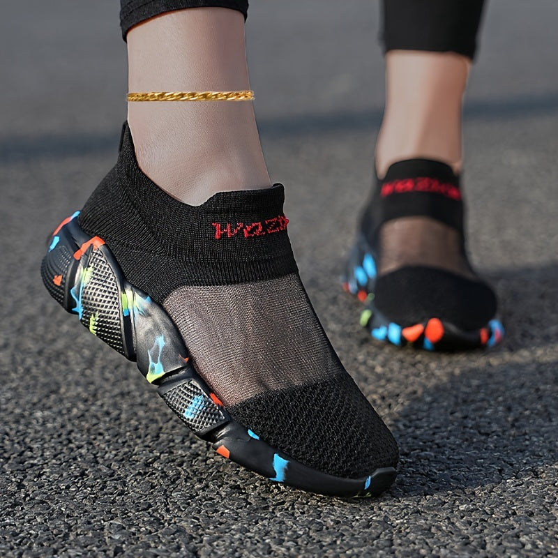 Women's Wear Resistant Running Shoes Breathable Sock Shoes