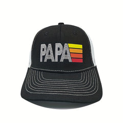 High PAPA Mesh Hat Unisex Adjustable Summer Print Baseball Cap