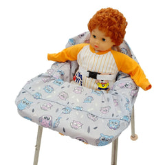 Waterproof Baby High Chair Cushion with Small Broken Flowers