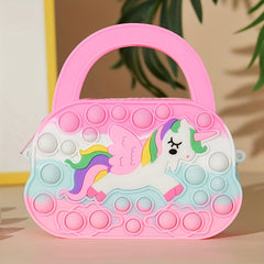Pony Handbag Silicone Coin Purse Bubble Toy Girls