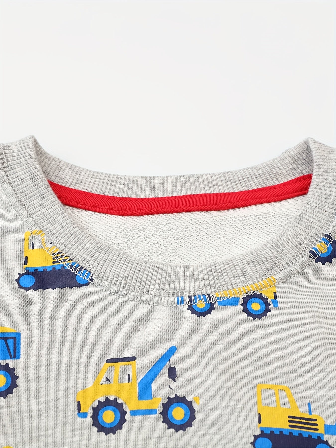 Kids Cartoon Truck Digger Sweatshirt