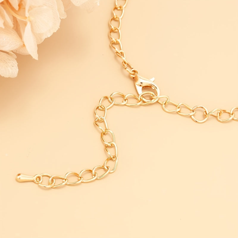 Butterfly Pendant Chain Bracelet Adjustable Minimalist Jewelry for Women