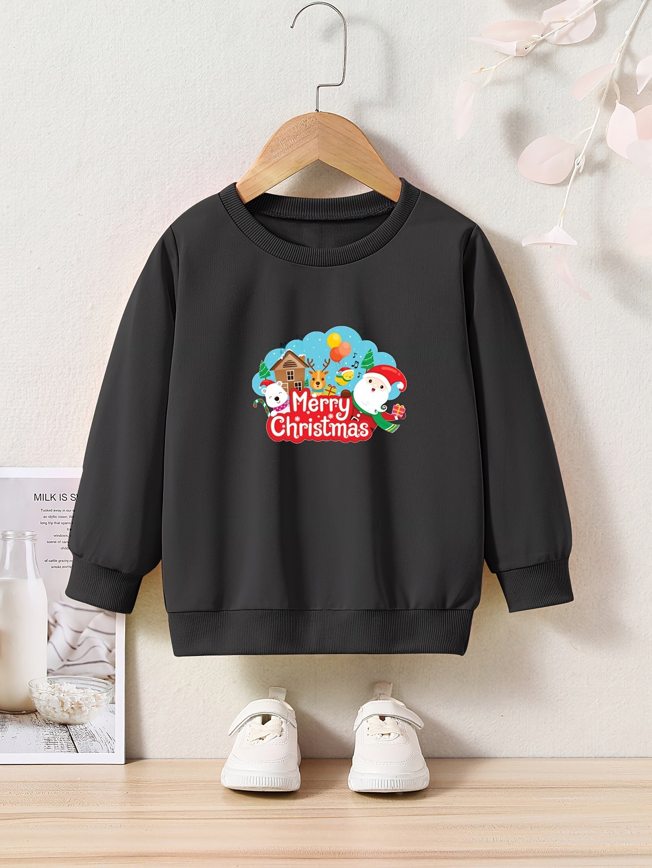 Comfy Crew Neck Sweatshirt Christmas Gift