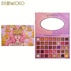 40-Color Matte Pearly Sequin Eyeshadow Palette Anime Bunny Girl Packing