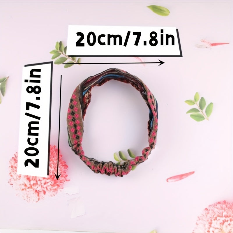 Cotton And Linen Wide Brim Hairband Girls Headband Casual Headwear