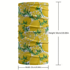 Men's Lemon Seamless Bandana Mask for Cycling