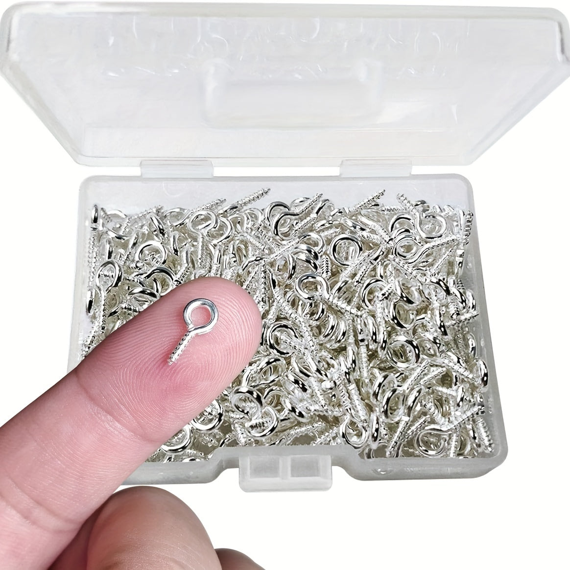 300PCS Small Screw Eye Pins Kit 10x5mm for Arts & Crafts Projects