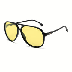 Men's Classic Retro Large Frame Pilot Sunglasses UV Resistant
