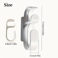 2pcs No Punch Hook Ventilator Hose Holder Hook Household CPAP Hose Hanger