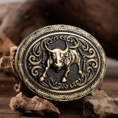 Cowboy Belt Buckle Bull Head Novelty Buckle