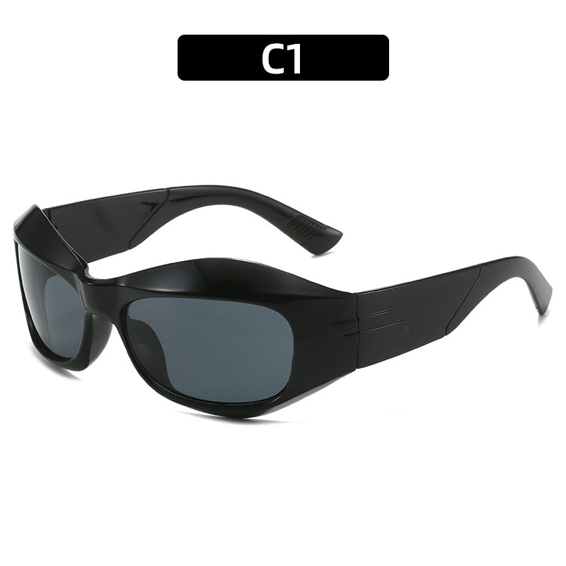 Y2K Creative Cycling Goggles Sunglasses Punk Style Party Accessories