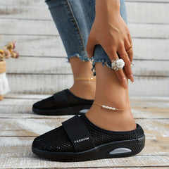 Women's Air Cushion Mesh Sandals Platform Slippers Lightweight Walking Shoes