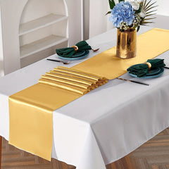 10 Pack Satin Table Runner 30 48x274 32 Cm Long Silk Smooth Fabric Wedding Banqu