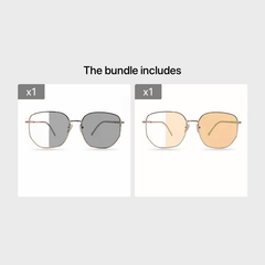 Men's Ultralight Myopia Glasses Square Frame Anti Light Goggles