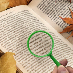 4pcs Portable Magnifying Glasses for Science Class Outdoor Activities