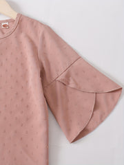 Girls Flared Sleeve Blouse For Summer Holiday Party