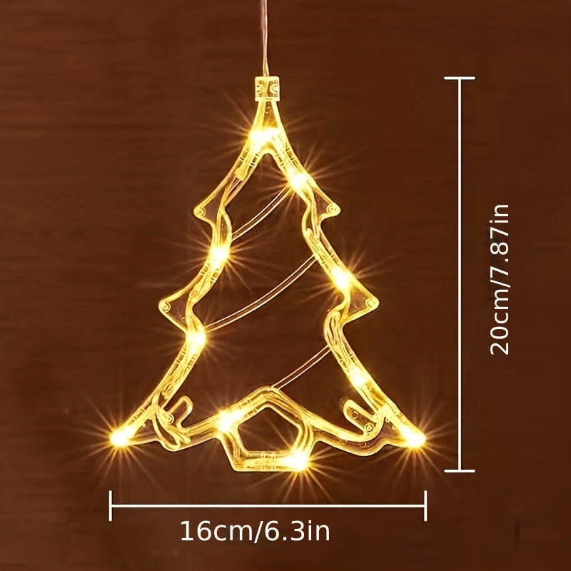 LED Christmas Tree Lights Indoor Window Decoration