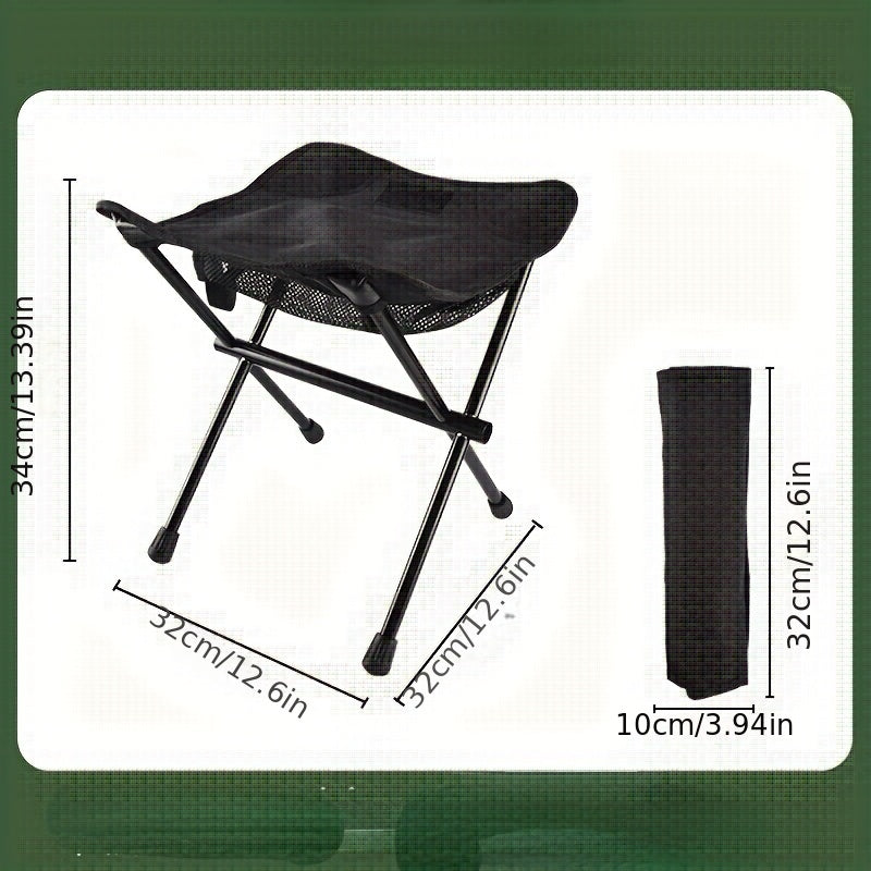 Portable Folding Chair for Camping and Fishing with Bag