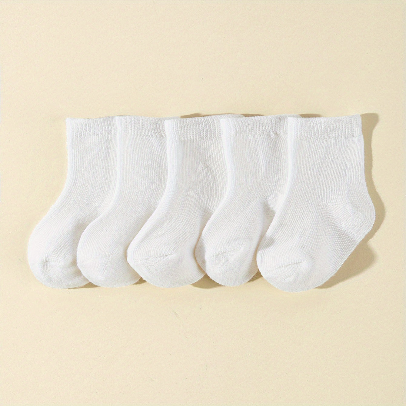 5 Pairs Soft Breathable Cotton Socks Baby Boys Girls
