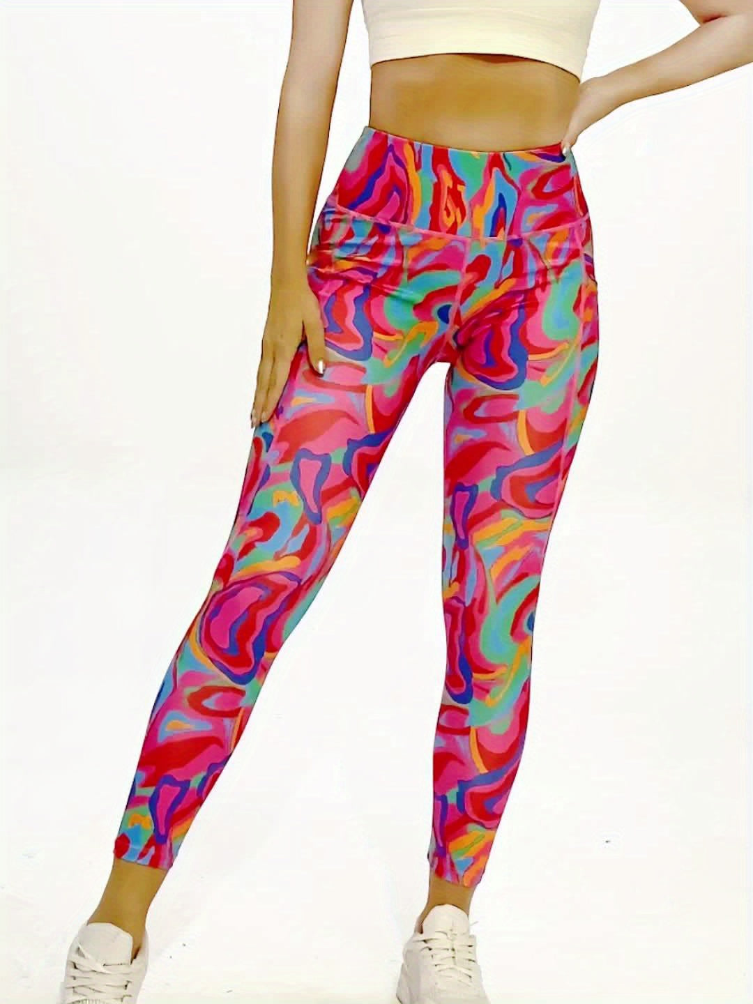 Colorful Yoga Pants High Waist Slimming Leggings