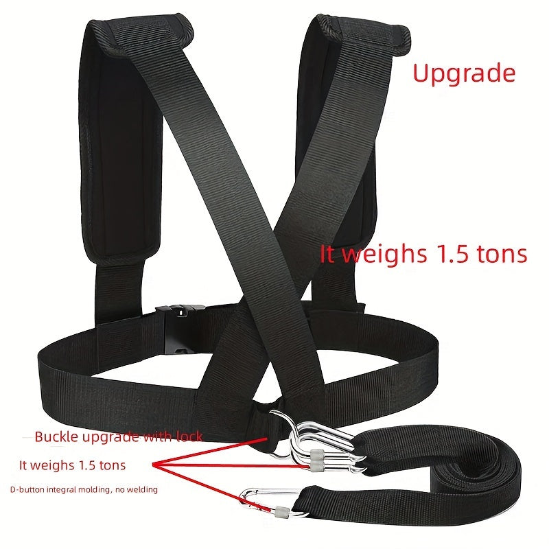 Strength Training Sled Pull Back Belt Fitness Resistance Training Strap