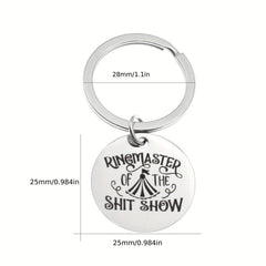Letter Printed Keychain Backpack Purse Decoration Pendant