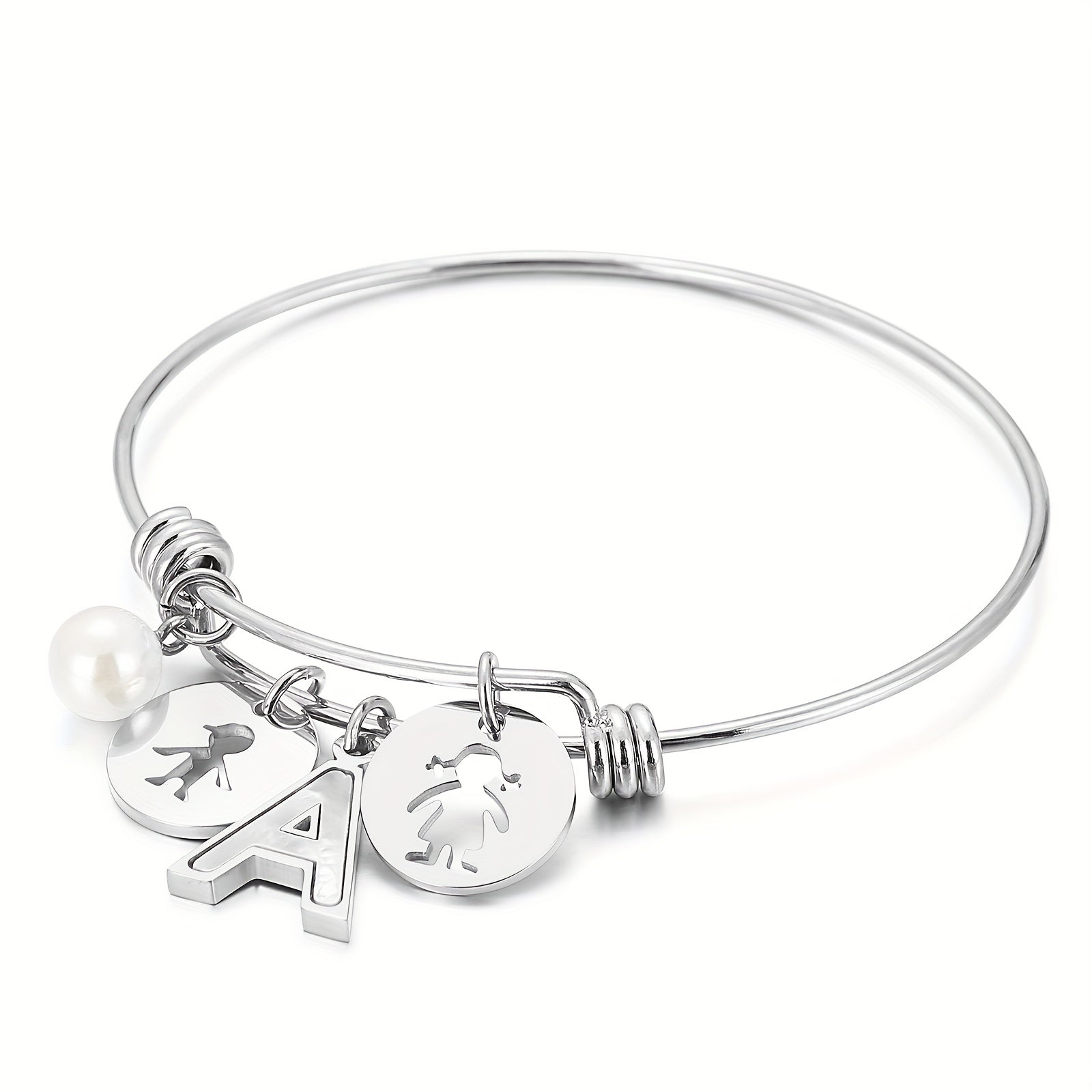 BFF English Letter A G Pendant Bracelet For Girls - Friends Gift