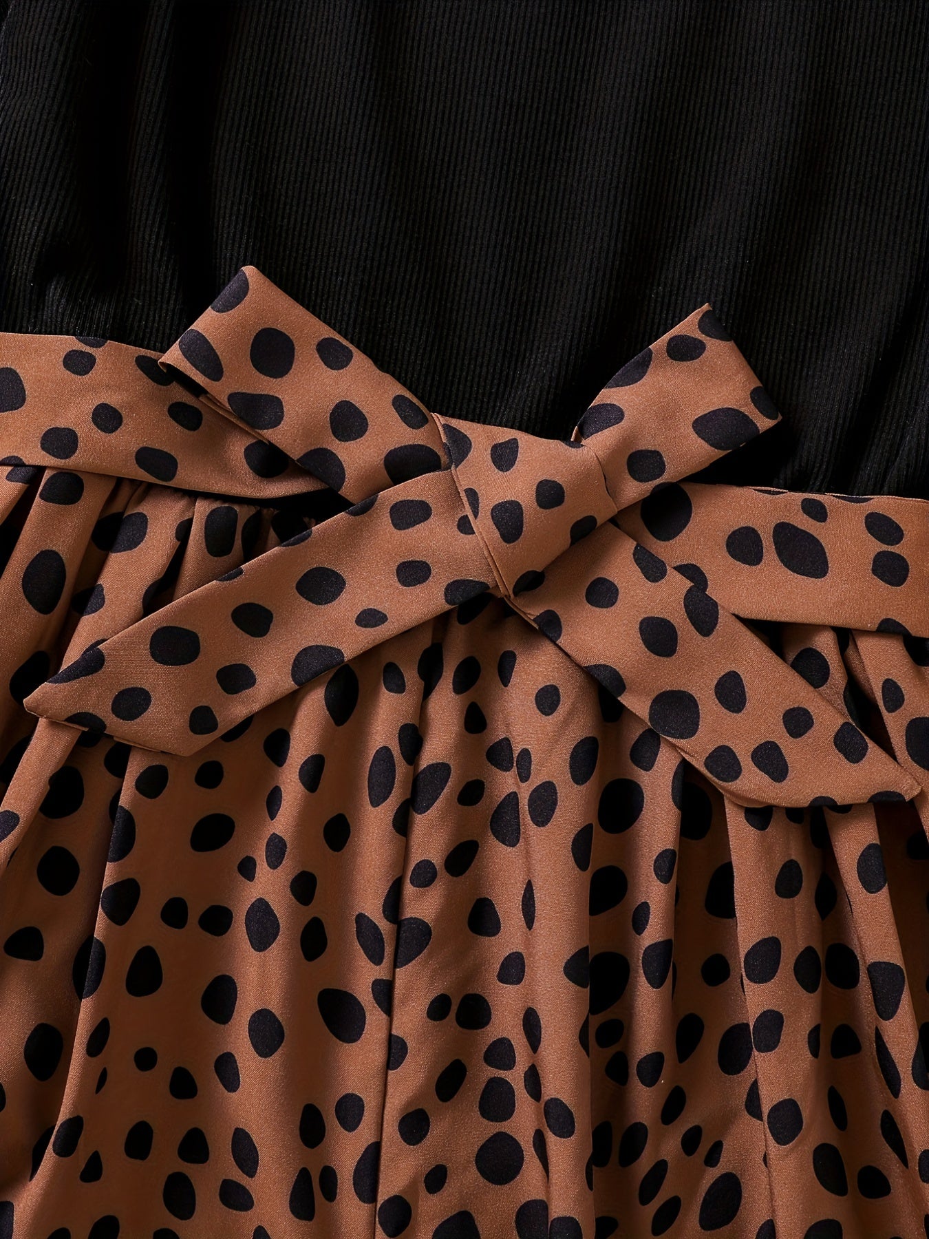 Leopard Colorblock Long Sleeve Jumpsuit for Girls