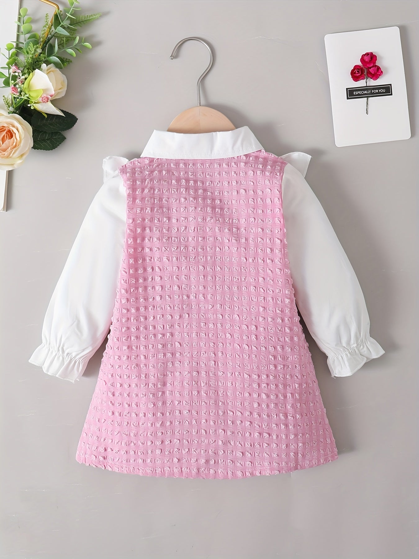 Baby Girl Bubble Gingham Stylish Dress