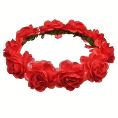 Bohemian Beach Style Flower Hair Hoop Bridal Hairband