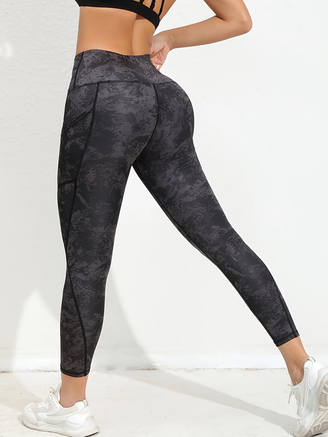 High Waist Yoga Pants Tummy Control Fitness Running Slim Fit Tight Pants