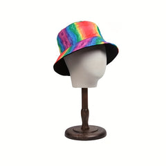 Colorful Striped Sunshade Fisherman Hat