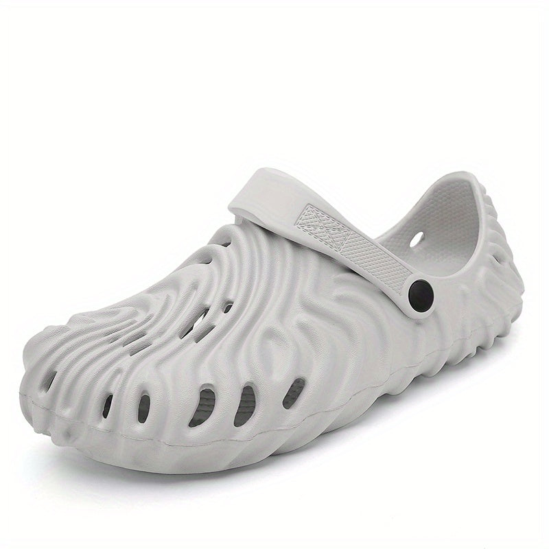Men's Lightweight Comfy Clogs Hollow Out Non Slip Garden Shoes
