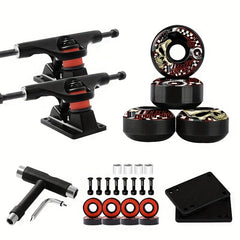 Skateboard Bracket Wheels Axles Combo 52mm 30mm with T-shaped Tool