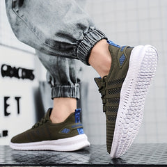 Men's Striped Lightweight Casual Shoes for Traveling Hiking