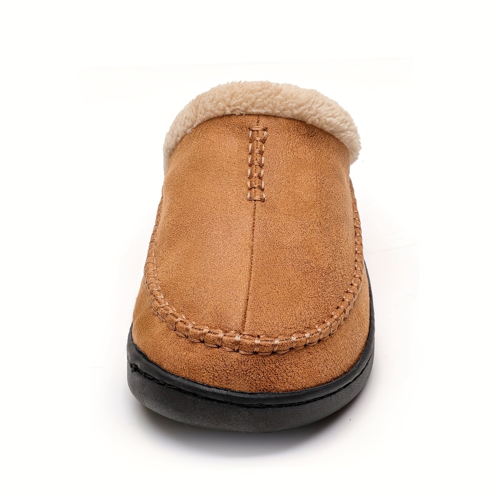 Cozy Plush Mule House Slippers Anti-skid Indoor Shoes for Men