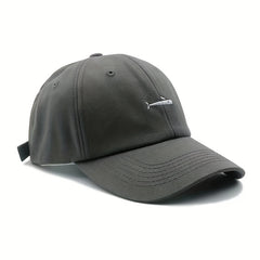 Whale Embroidery Duck Tongue Hat Fish Soft Adjustable Hat