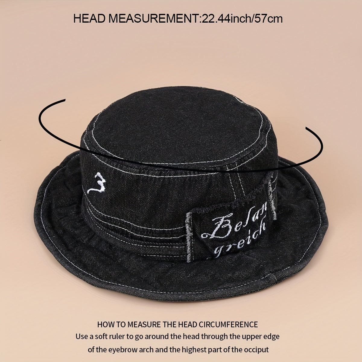 Denim Washed Bucket Hat Cotton Sun Protection Fisherman Hat