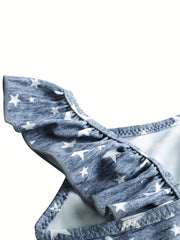 One Piece Landubi Little Star Print Girls Swimsuit