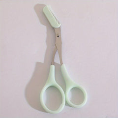 2pcs Stainless Steel Eyebrow Trimmer with Comb - Hair Removal and Shaping