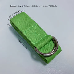 Yoga Stretching Strap with Double Rings Fitness Resistance Rope
