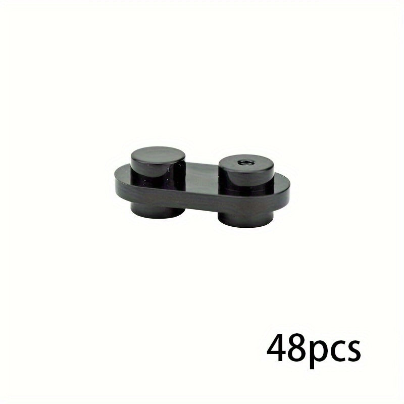 50pcs 1X2 Round Stud Blocks Double Sided Building Toy