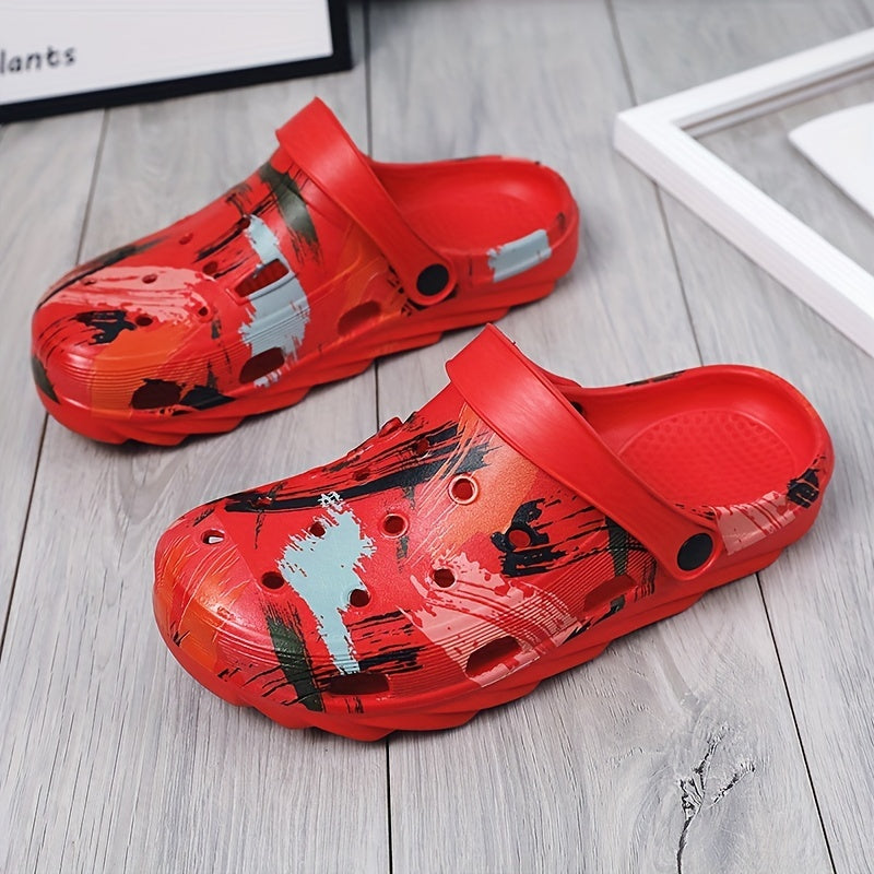 Unisex Lightweight Comfy Clogs Hollow Out Non Slip Garden Shoes