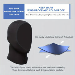 3MM Neoprene Scuba Diving Hood for Warmth and Comfort