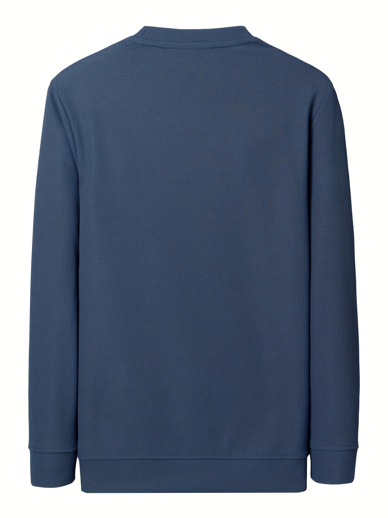 Men's Crew Neck Pullover Solid Sweatshirt for Spring Fall